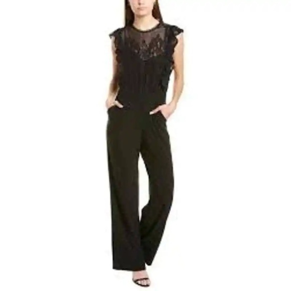 Julia Jordan One-Piece Pantsuit Lace Upper Size 4